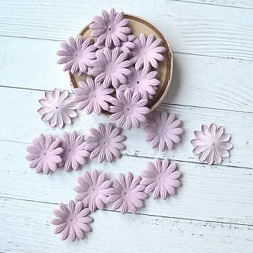 Набор бумажных цветов "Ромашка. Винтажный розовый", 20 шт (Китай)