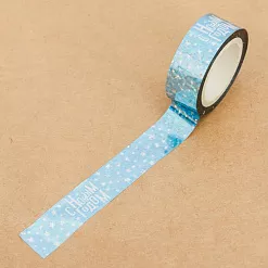 Скотч голографический "Новогодний звездопад", ширина 1,5, длина 10 м (АртУзор) Скотч голографический "Новогодний звездопад", ширина 1,5, длина 10 м (АртУзор)