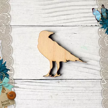 Деревянное украшение "Викинги. Ворон" (ScrapMania)
