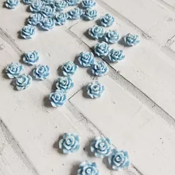Набор акриловых украшений "Голубая роза. Мини"