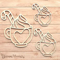 Шейкер "Волшебный снегопад. Чашечка с сердечком. Мини", 6х7,3 см (ScrapMania)