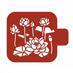 Трафарет "Модуль мини. Флора. Лотос" (Eventdesign)
