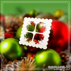 Чипборд "Зимнее окно. Малое", 5х5 см (СкрапМагия)