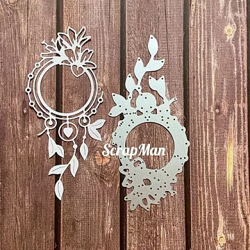 Нож "Цветочная рамка 9", 6,4х14,5 см (Scrapman)