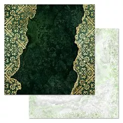 Бумага "Малахитовый цветок. Орнамент" (ScrapMania)