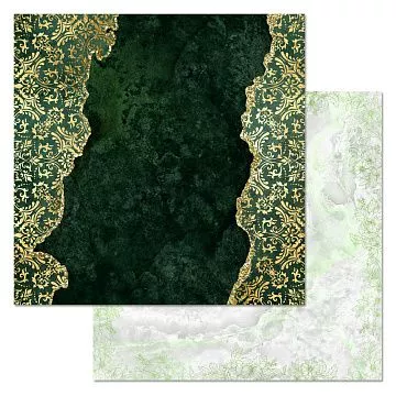 Бумага "Малахитовый цветок. Орнамент" (ScrapMania)