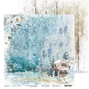 Бумага 30х30 см "Holidays in snow 2" (CraftO'clock)