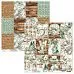 Бумага 30х30 см "Rustic Charms 06. Карточки" (Mintay)