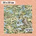 Калька 20х20 см "Лукоморье 03", плотность 110 гр/м2 (ScrapMania) Калька 20х20 см "Лукоморье 03", плотность 110 гр/м2 (ScrapMania)