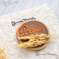 Нож "Времена года. Надписи", 2х5,7 см (ScrapMania)
