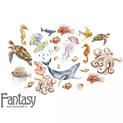 Набор цветного чипборда "Теплое море 52", 24 шт (Fantasy) Набор цветного чипборда "Теплое море 52", 24 шт (Fantasy)