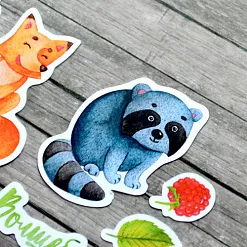 Набор высечек из бумаги "По грибы, по ягоды", 30 шт (ScrapMania)