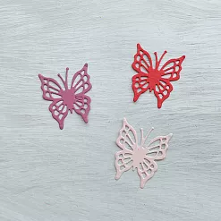Набор вырубок "Бабочки", цвет красный микс Набор вырубок "Бабочки", цвет красный микс