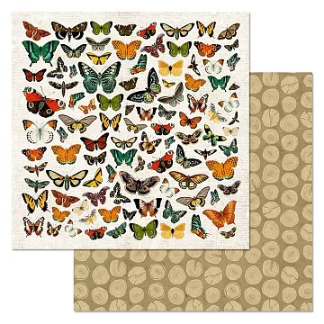 Бумага "Заповедник. Оазис бабочек" (ScrapMania)