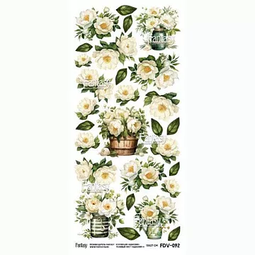 Тканевый лист 13х27 см "Идиллия 1" (Fantasy) Тканевый лист 13х27 см "Идиллия 1" (Fantasy)