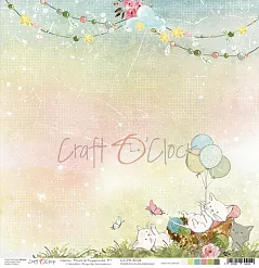 Бумага "Paws of happiness 04" (CraftO'clock)