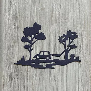 Нож "Отдых на природе", 5,5х7,7 см (ArtScrap)