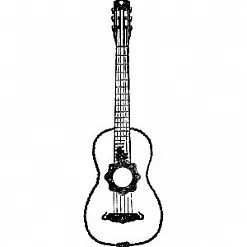 Штамп "Гитара" (Скрапклуб)