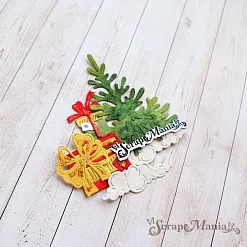 Нож "Сказка на Новый Год. Подарки под елкой", 5,5х7 см (ScrapMania)