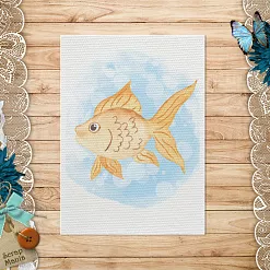 Тканевая карточка "Морячок. Рыбка" (ScrapMania)