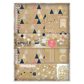 Набор для создания артбука "Geometric Kraft. Геометрия крафт" (DoCrafts)