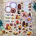 Набор высечек из бумаги "Магия кофе", 66 шт (ScrapMania)