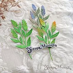 Нож "Длинные растения. Ветка с метелками", 4,1х8 см (ScrapMania)