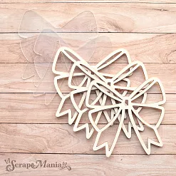 Шейкер "Волшебный снегопад. Бант. Маленький", 7х6,5 см (ScrapMania)