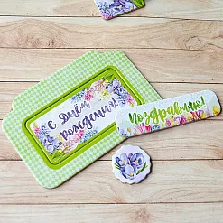 Набор цветного чипборда "Время тюльпанов" (Scrapmania)