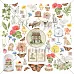Бумага 30х30 см "Деревенские мотивы. Картинки для вырезания" (Summer studio)