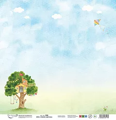 Бумага 30х30 см "Билет в детство 4" (Mr.Painter) Бумага 30х30 см "Билет в детство 4" (Mr.Painter)