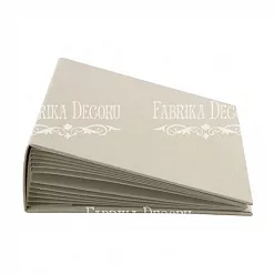 Заготовка для альбома 20х20 см. "Кожа. Белое золото" (Фабрика Декору)