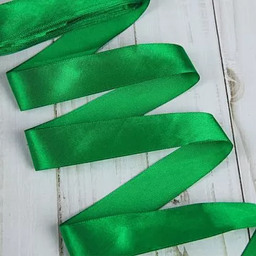 Лента атласная "Зеленая", ширина 1,2 см, длина 5,4 м (Gamma)