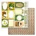 Набор бумаги 30,5х30,5 см "Рецепты старого буфета", 12 листов (ScrapMania)
