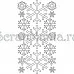 Фигурки из белого чипборда "Снежинки" (Artemio)