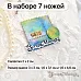 Нож "Марки коллекционные. Салфетка. 45678", 1,6х4,6 см (ScrapMania)