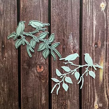 Нож для вырубки "Птицы на ветке" (Scrapman)