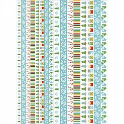 Скрап-карта А4 "Зимние бордюры. Новогодние подарки" (ScrapMania)