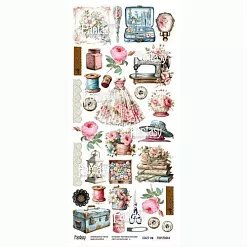 Бумага 13х27 см "Винтажная рапсодия 4" (Fantasy)