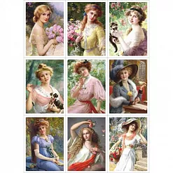 Скрап-карта А4 "Красавицы" (ScrapMania)