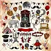 Бумага "Circus. Circus elements" (Summer Studio)