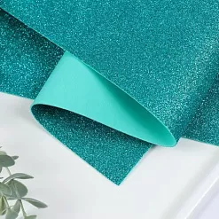 Лист фоамирана с глиттером 50х50 см "Бирюзовый", толщина 2 мм Лист фоамирана с глиттером 50х50 см "Бирюзовый", толщина 2 мм