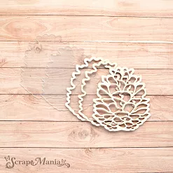 Чипборд "Новогодние традиции. Шейкер. Шишка. Маленькая" (ScrapMania)