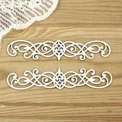 Набор украшений из чипборда "Вензели 7" (Просто небо)