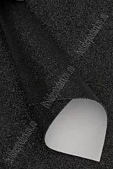 Лист фоамирана А4 с глиттером "Черный", на клеевой основе, 2 мм