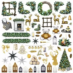 Бумага "Сканди Новый Год. Картинки" (ScrapMania)