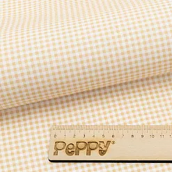 Отрез ткани 50х55 см "Бабушкин сундучок. Клетка", бежевый (Peppy) Отрез ткани 50х55 см "Бабушкин сундучок. Клетка", бежевый (Peppy)