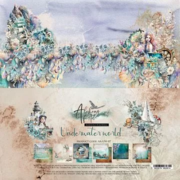 Набор бумаги 30х30 см "Underwater world", 6 листов (Alchemy of Art)