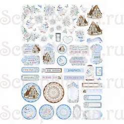 Набор высечек из бумаги "Родной дом", 60 шт (ScrapMania)