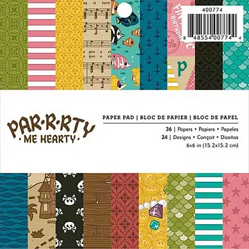 Набор бумаги 15х15 см "Party me hearty. Вечеринка", 36 листов (Imaginisce)